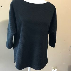 Black Dolman Sleeve Max Studio 3/4 Sleeve Shirt Size Small